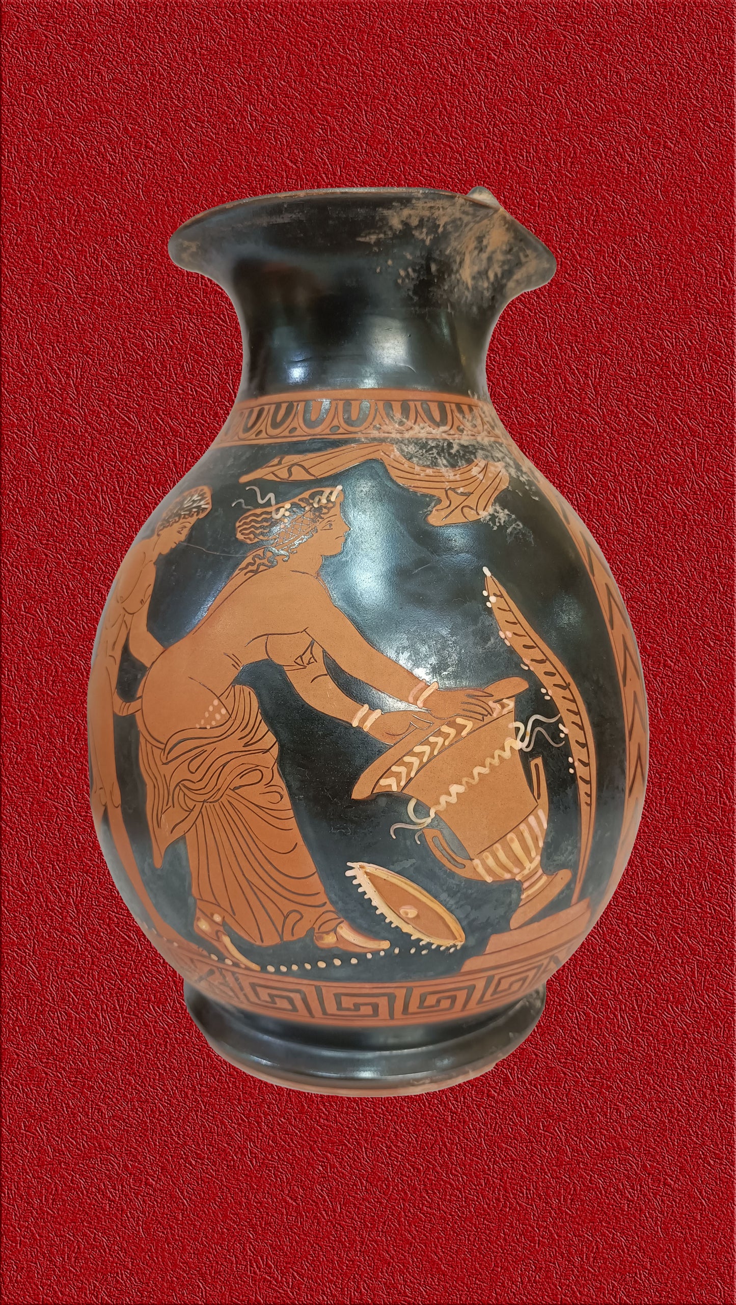 1 - Oinochoe a figure rosse