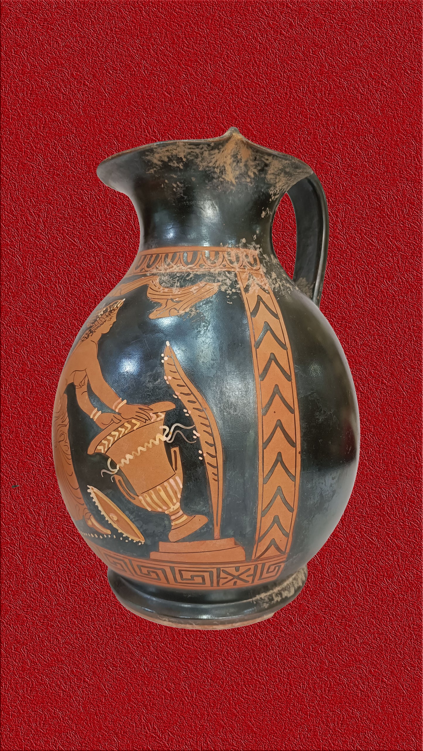 1 - Oinochoe a figure rosse