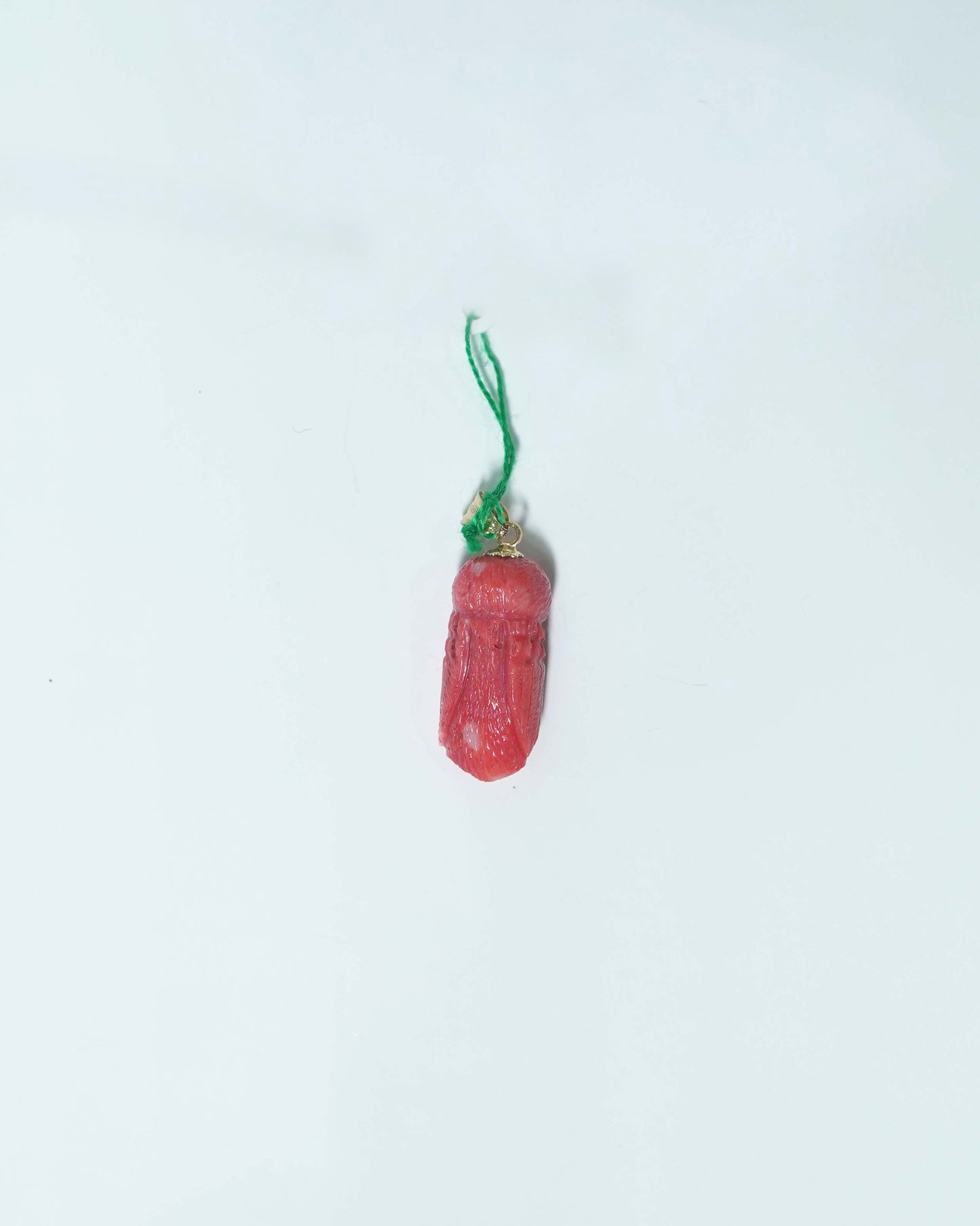 O5 - Ciondolo Civetta in Corallo e Oro 18KT