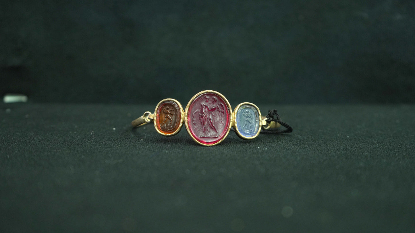 M14 - Bracciale in Argento e Pasta Vitrea