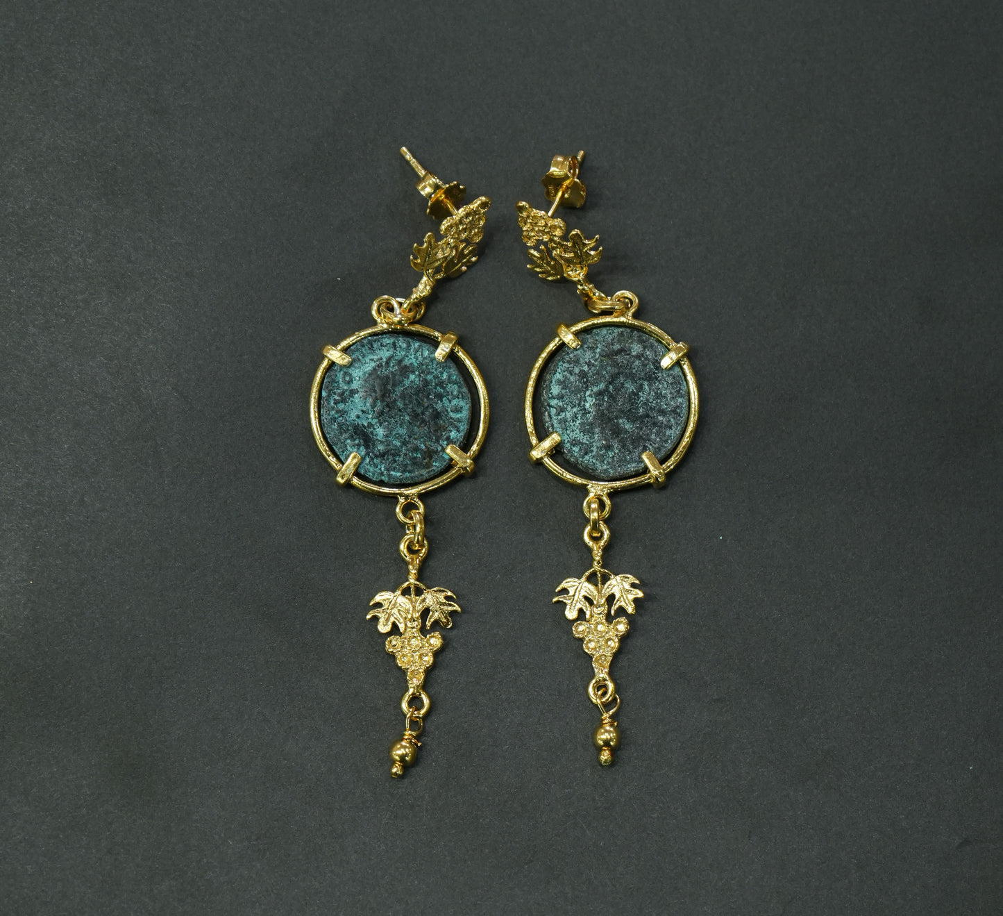 M28 - Orecchini con Moneta in Bronzo Michelangelo Gioielli