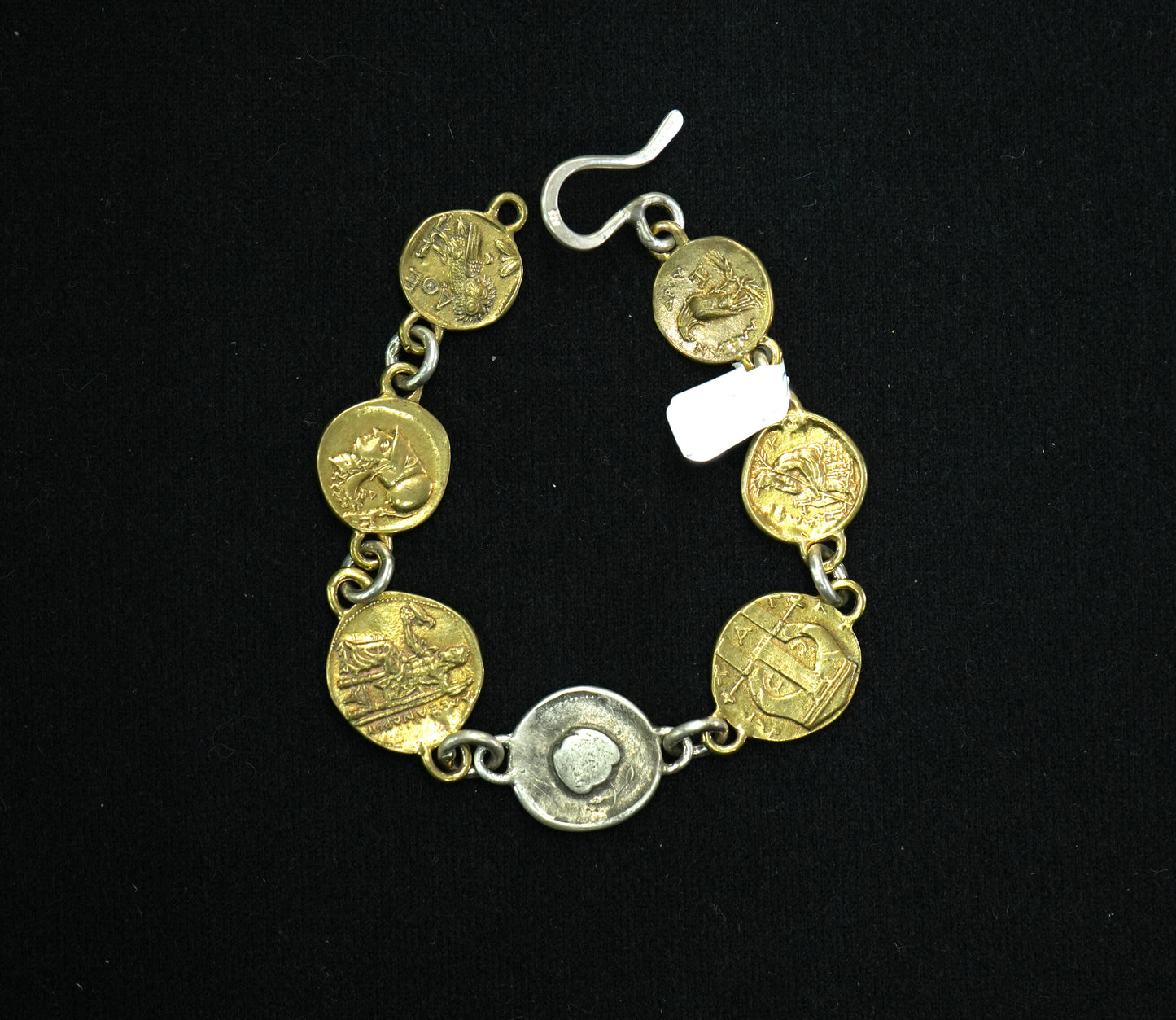 G11 - Greek Bronze and Silver Bracelet