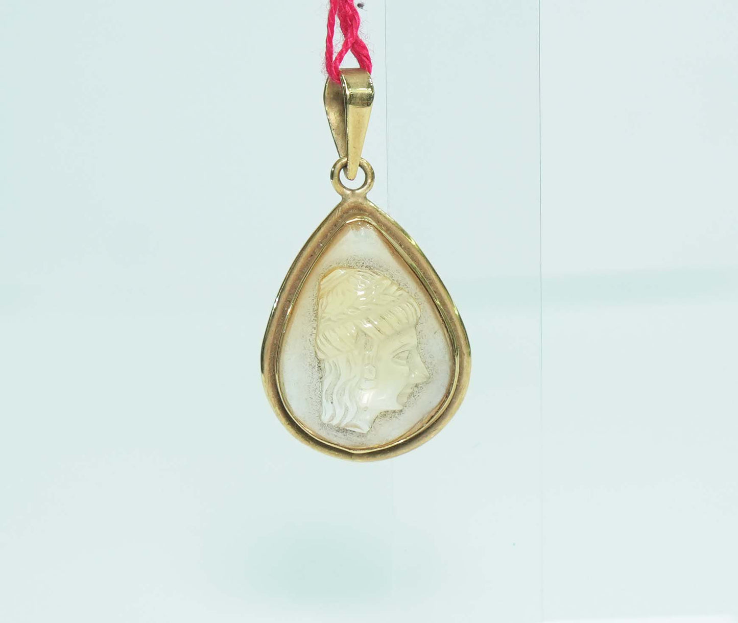 O3 - Pendente in Oro con calco in Quarzo citrino