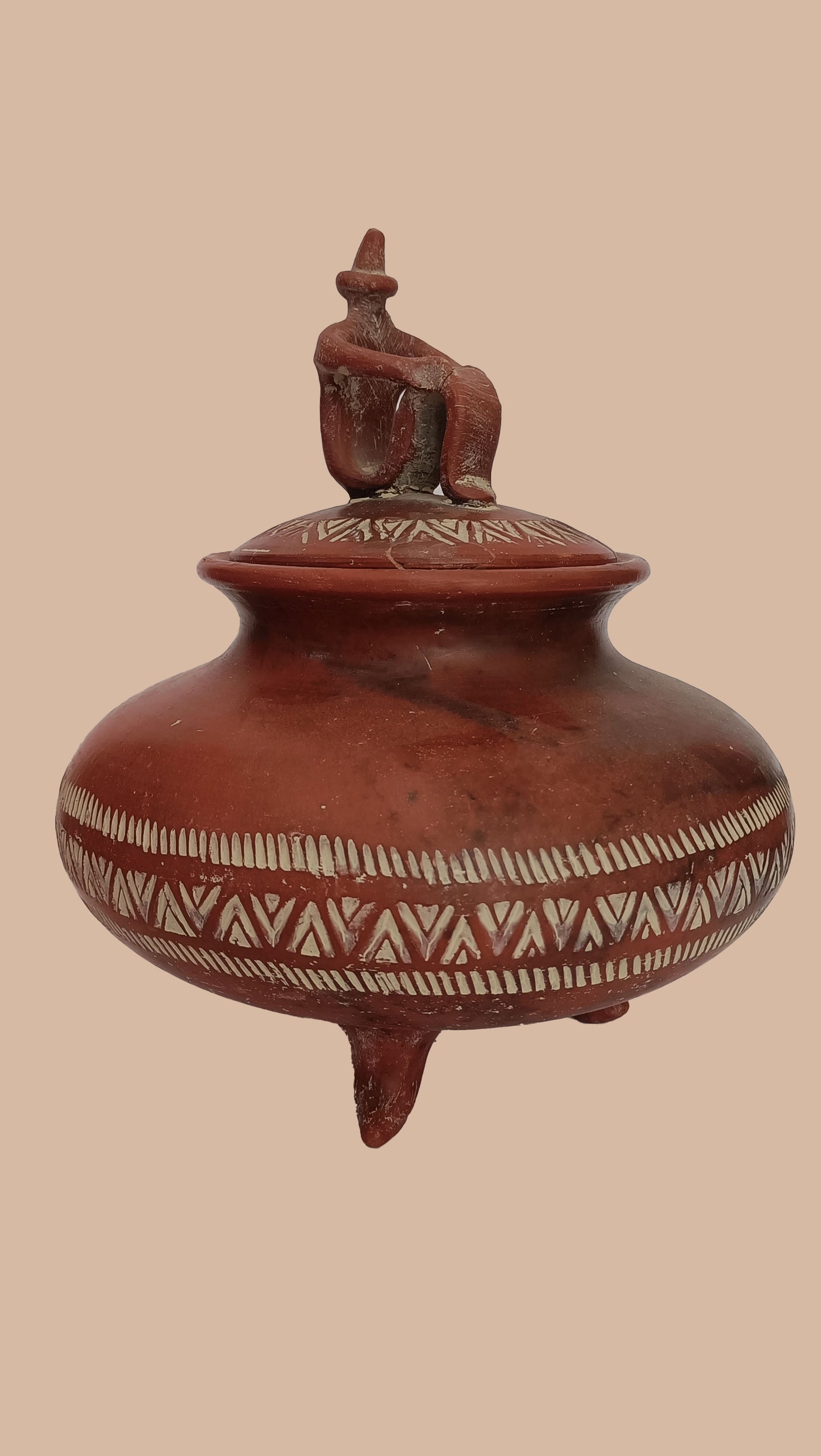 8 - Cypriot Bronze Age Pot with Man