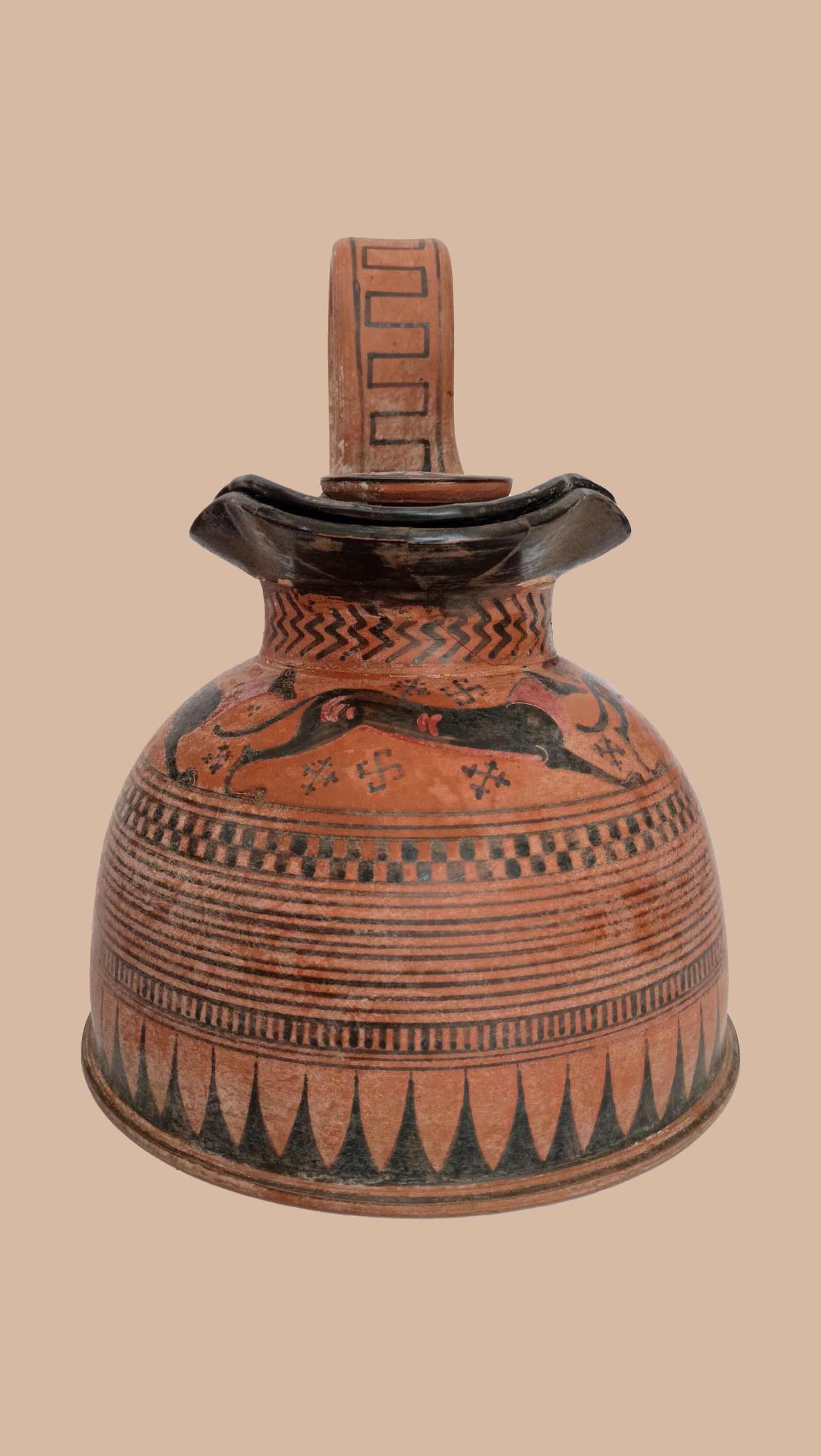 6 - Oinochoe a figure nere