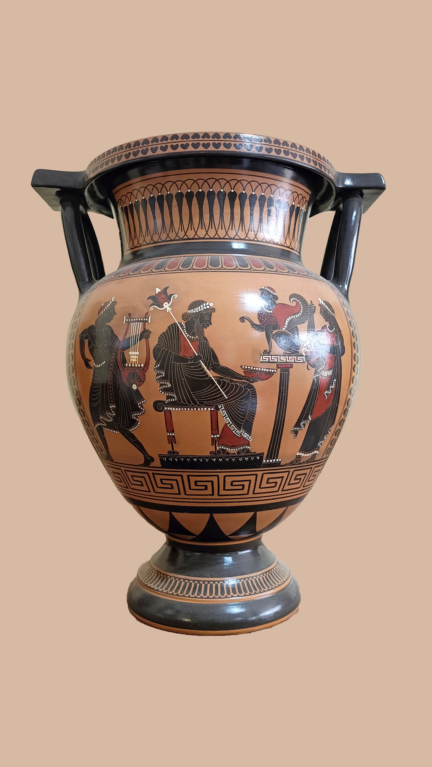 20 - Black figure column krater.
