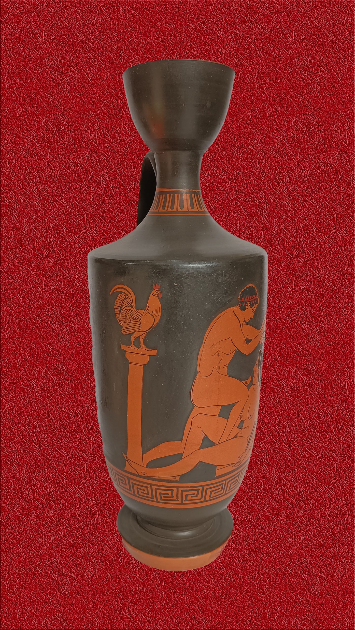 3 - Lekythos con corpo rigonfio a figure rosse