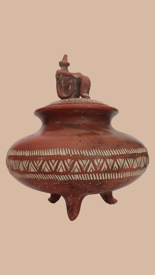 8 - Cypriot Bronze Age Pot with Man